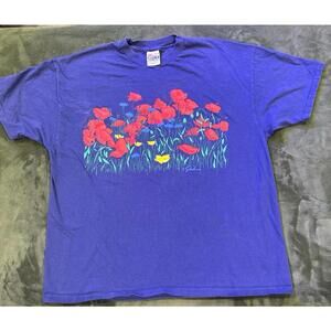 90s Vintage flower tshirt